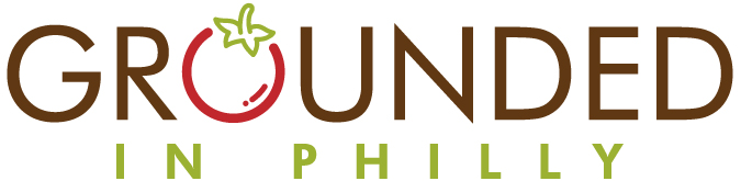 Grounded in Philly logo (the O in grounded is a tomato)