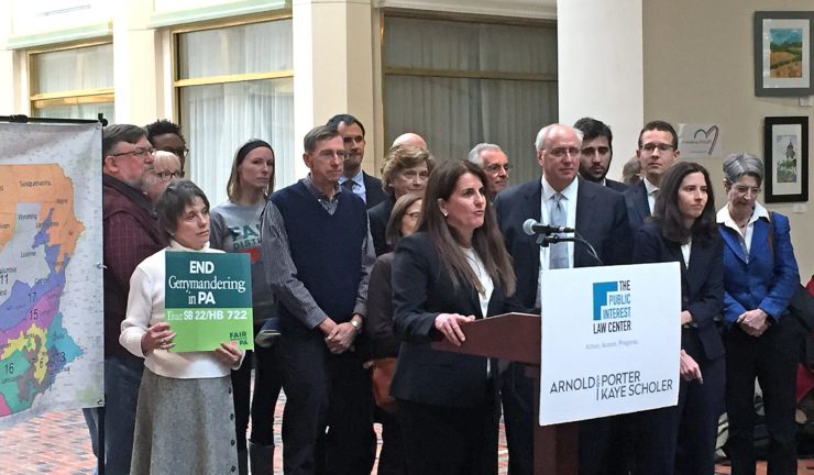 Public Interest Law Center press confernce at the Pennsylvania Supreme Court