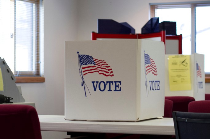 A voting booth