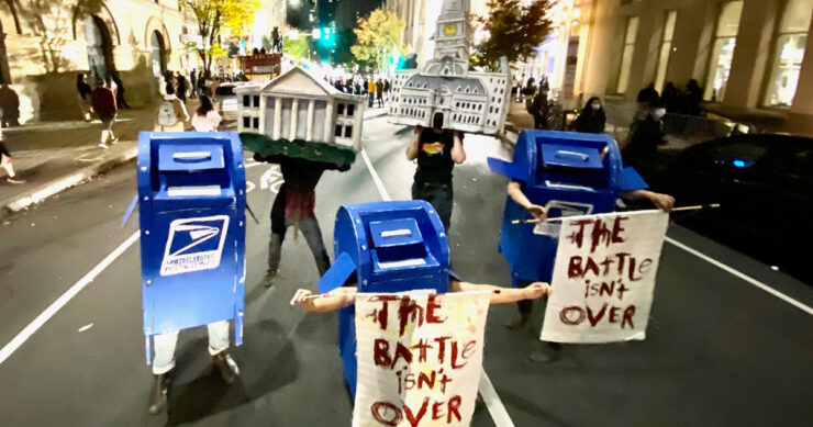 Dancing mailboxes designed by SpiralQ 