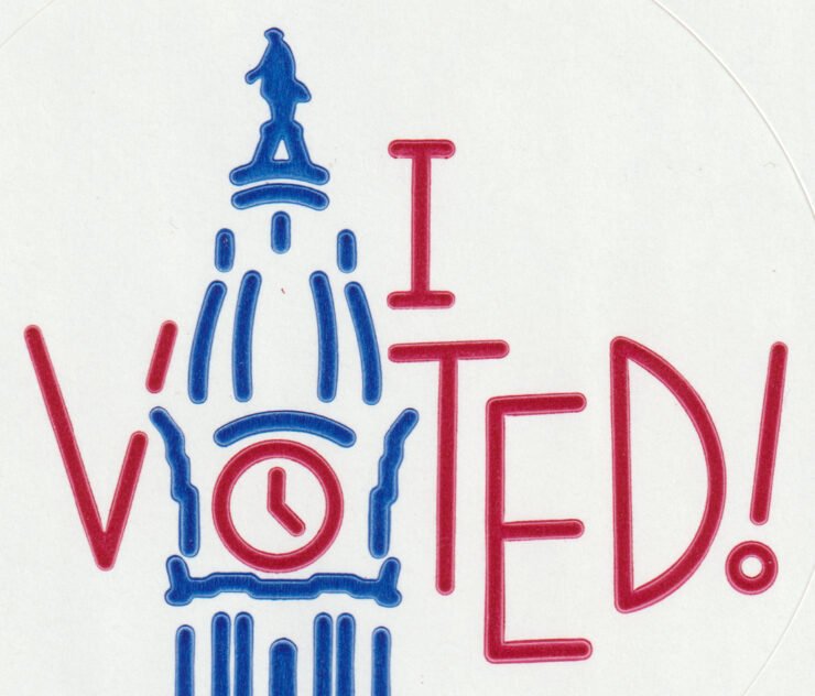 I Voted sticker from Philadelphia